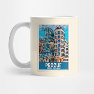 Travel Art Prague Czech Republic Mug